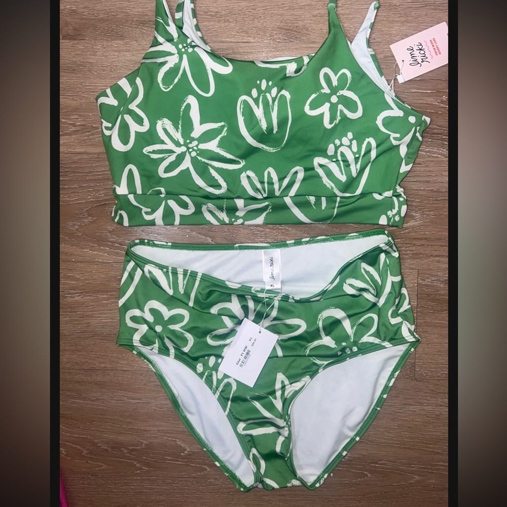 Green Flora bikini size XL